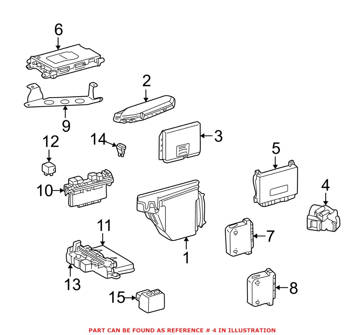 Mercedes High Intensity Discharge Headlight Control Module 2038202426